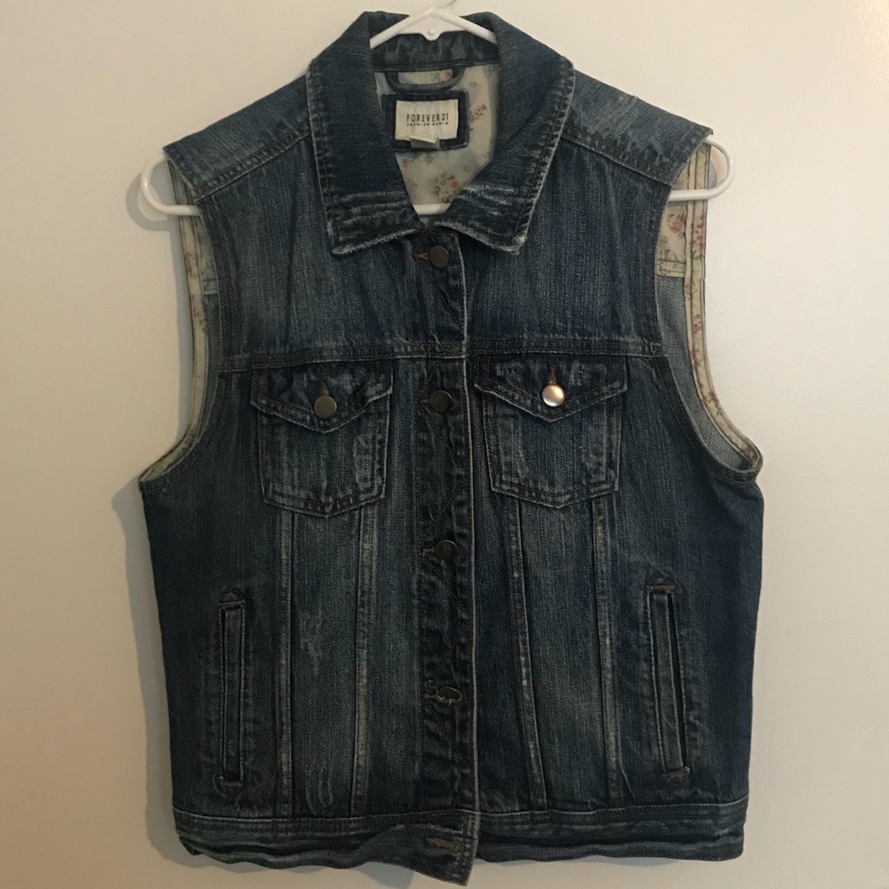 Forever21 “Premium Denim” Vest, Size M